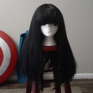 Black Cosplay Costume Wig With Bangs Teen Titans